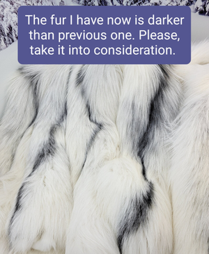 Arctic fox fur boots