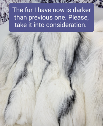 Arctic fox fur boots