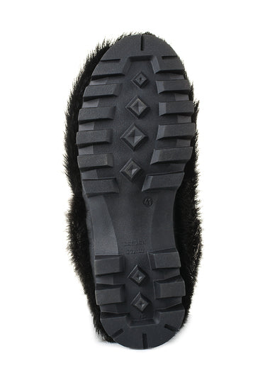 Waterproof nutria fur boots