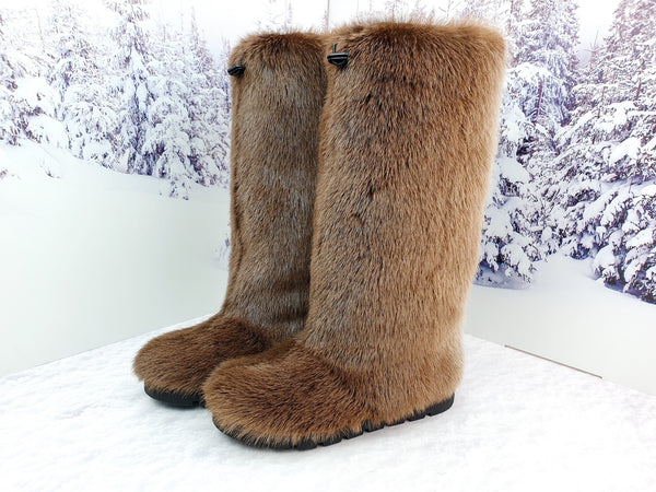 Otter fur boots