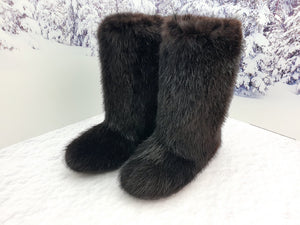 Beaver fur boots