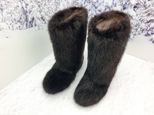 Beaver fur boots