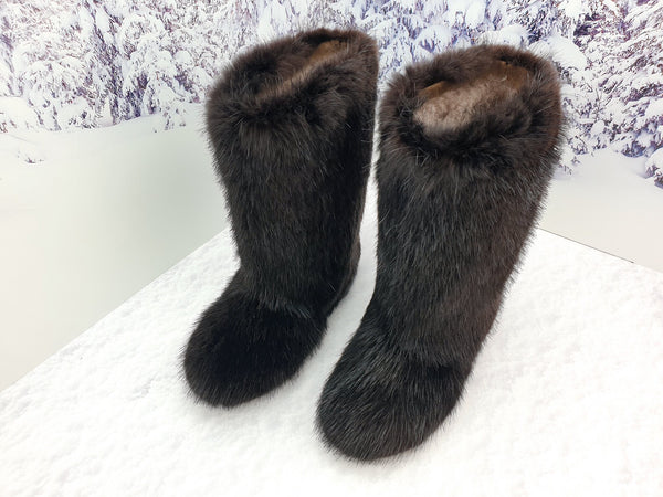 Beaver fur boots