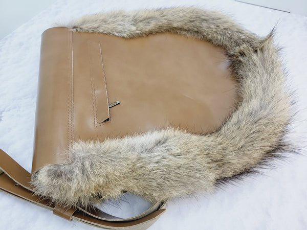Coyote fur bag