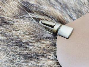 Coyote fur bag