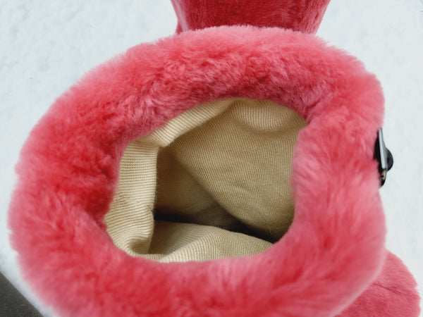 Sheepskin home booties