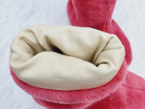 Sheepskin home booties