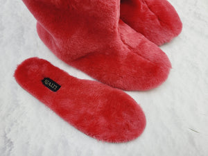 Sheepskin home booties