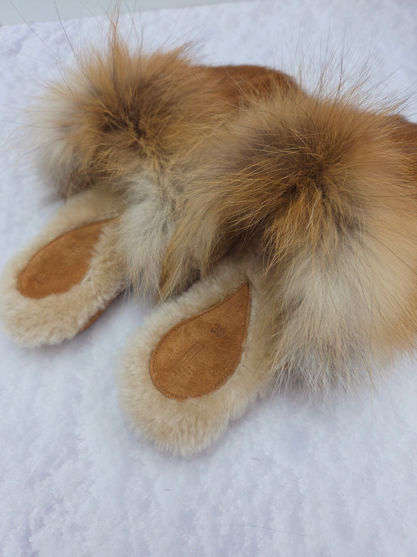 Red fox house slippers