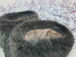 Beaver fur boots