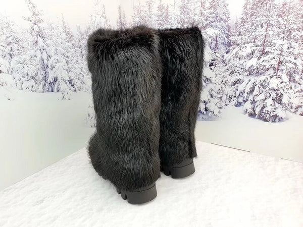 Beaver fur boots