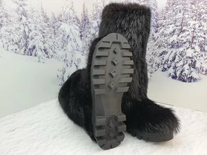Beaver fur boots