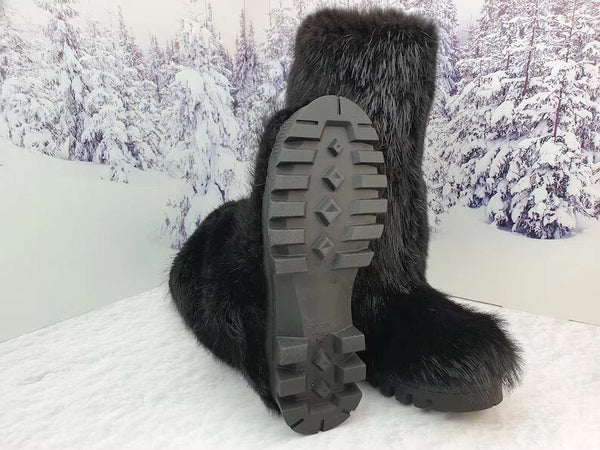 Beaver fur boots
