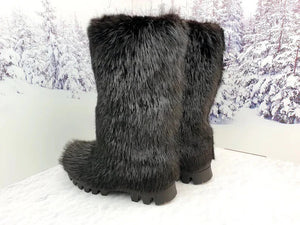Beaver fur boots