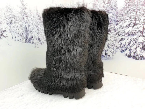 Beaver fur boots