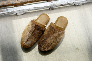 Men olive house slippers