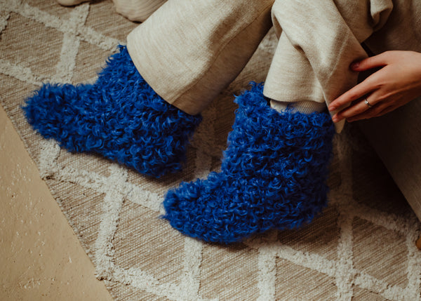 Curly home booties