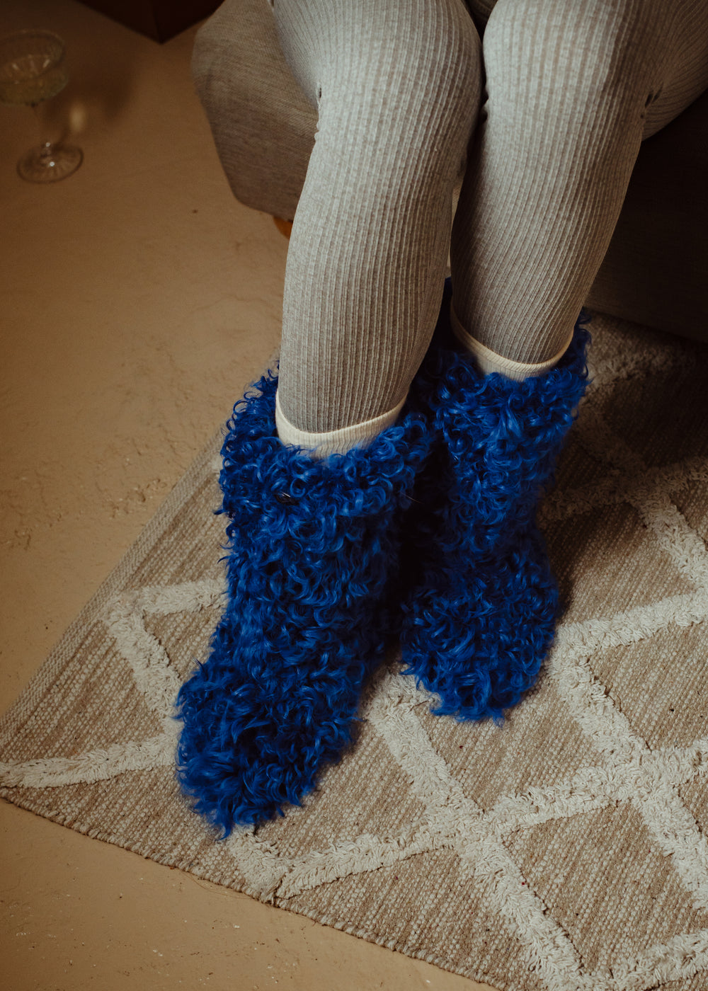 Curly home booties
