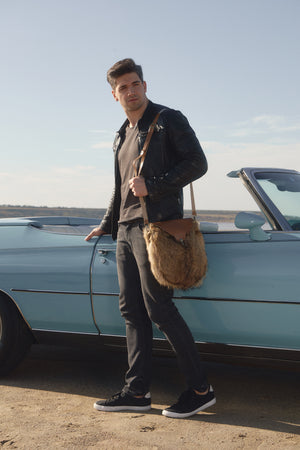 Coyote fur bag