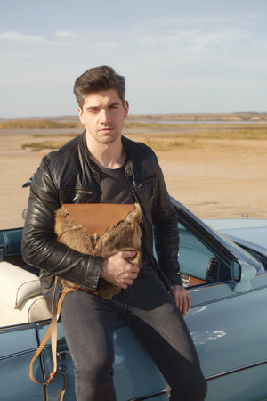 Coyote fur bag