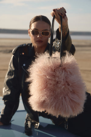 Lama fur bag