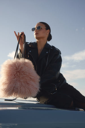Lama fur bag