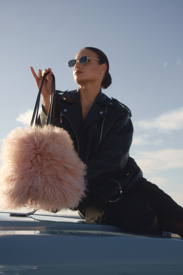 Lama fur bag