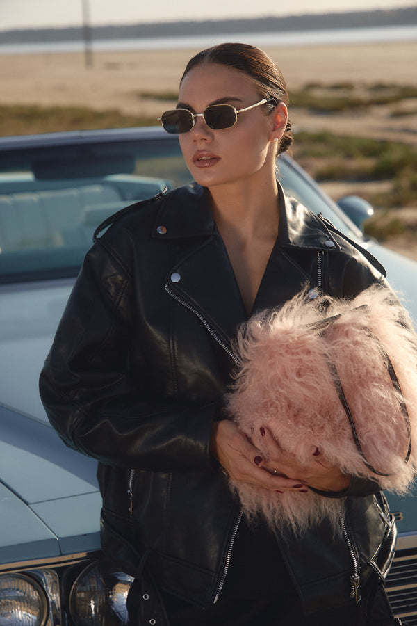 Lama fur bag