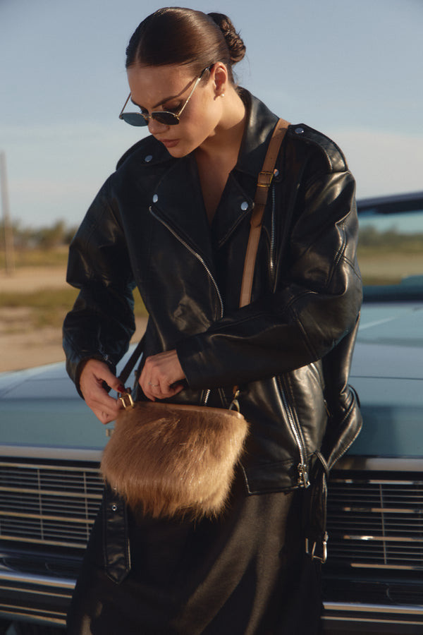 Nutria fur purse
