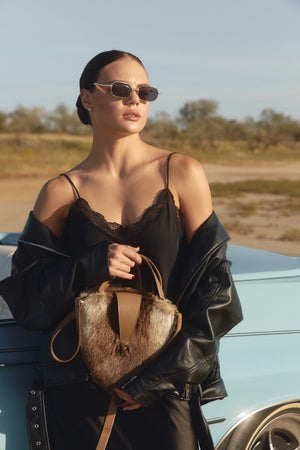 Otter fur purse