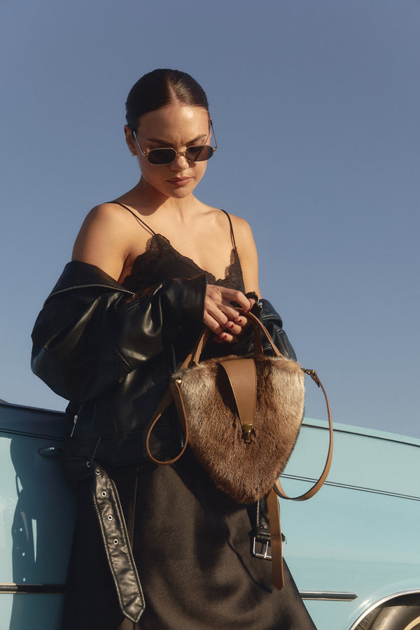 Otter fur purse