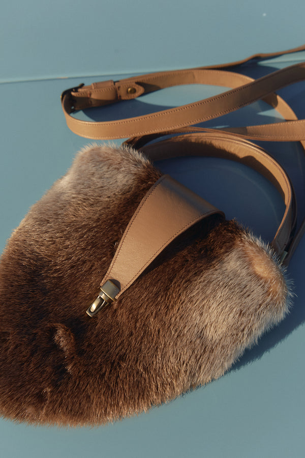Otter fur purse