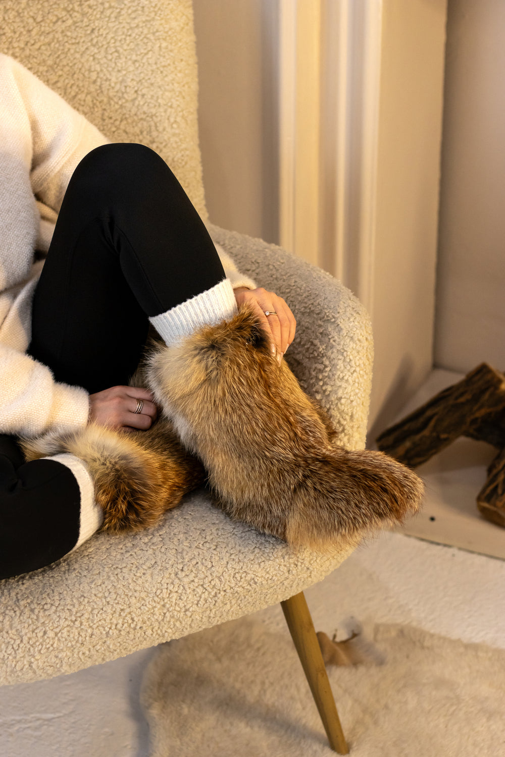 Red fox home booties