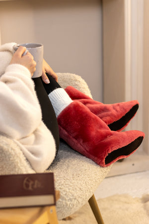 Sheepskin home booties