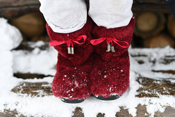 Girls sheepskin boots