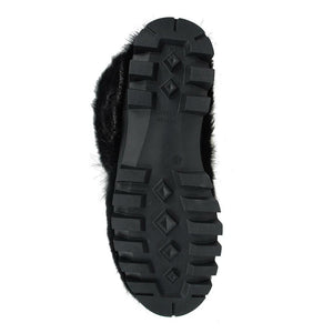 Black Nutria fur boots