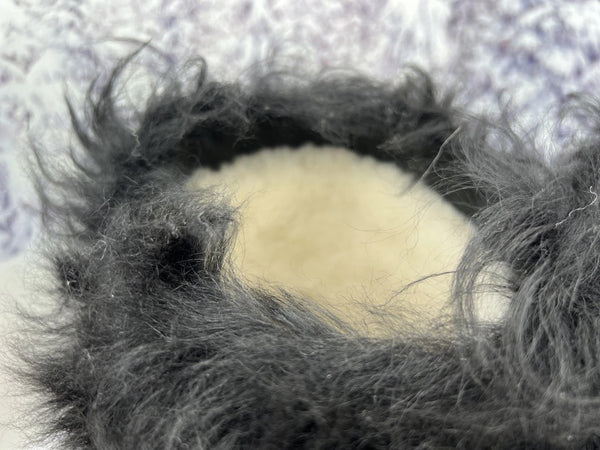 Black toscana fur boots
